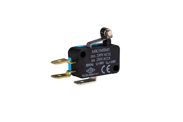 Metal Kısa Kollu Makaralı 1CO MK1 Serisi Mikro Switch